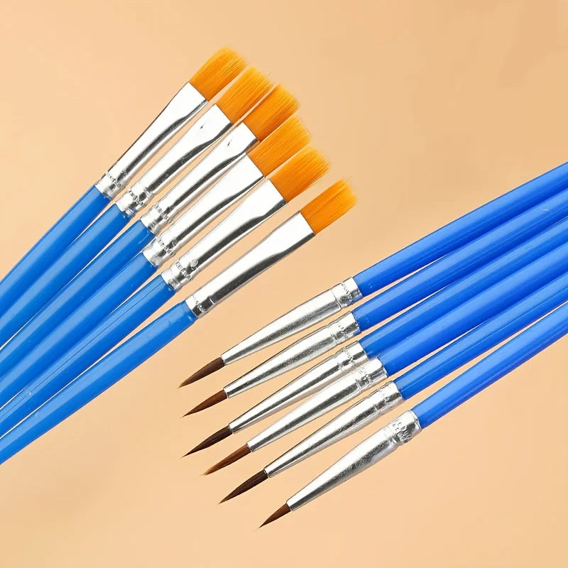 100pcs Nylon Paintbrush Set for Graffiti Art and Line Drawing