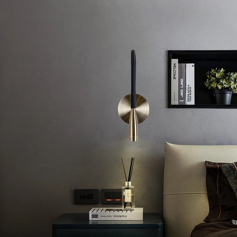 Big 583mm LED Wall Lamp - Adjustable Nordic Bedside Reading Light