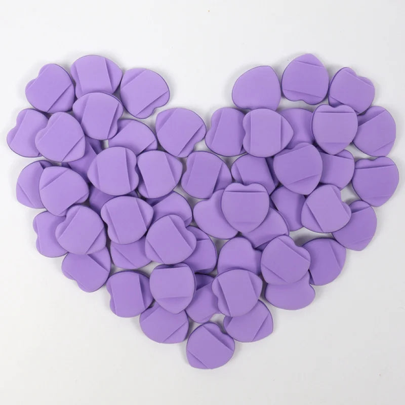 Mini Latex-Free Powder Puffs for Liquid Foundation Makeup - 50 Pcs
