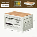 Foldable Car Trunk Organizer with Bench and Cutting Board - Multi-Size & Color Options