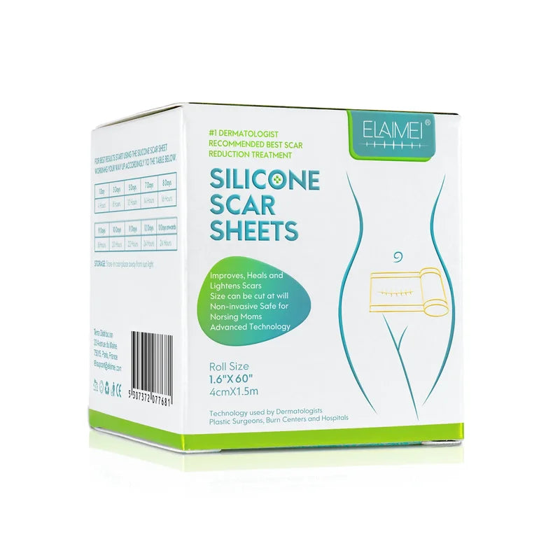Silicone Scar Sheets Self-Adhesive Skin Care Tape 4cm x 150cm Reusable