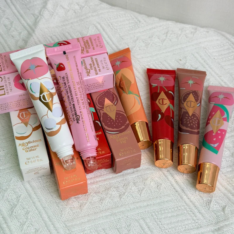 Fruit Flavored Lip Gloss and Lip Balm Set - Jelly Series for Hydrating Lip Care