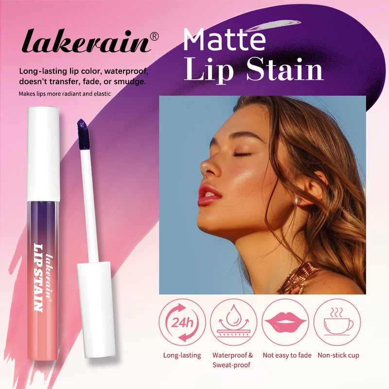 Long Lasting Waterproof Lip Stain Set - Peel Off Natural Lip Color, Transfer-Proof, 3 Colors