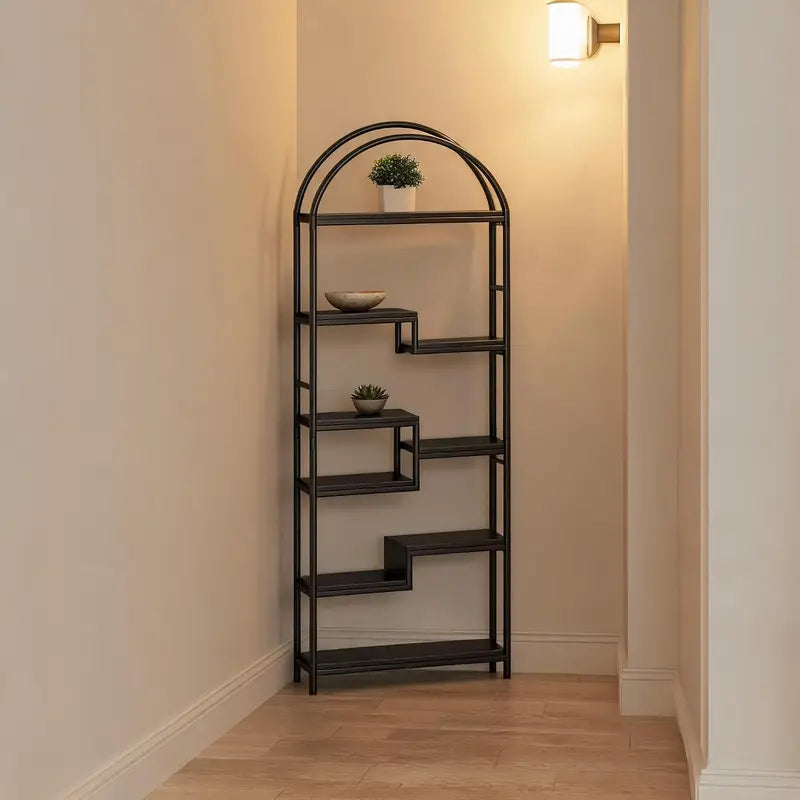 Multi-Function 3-in-1 Bookcase with Shoe Storage & Coat Rack - Entryway Organizer