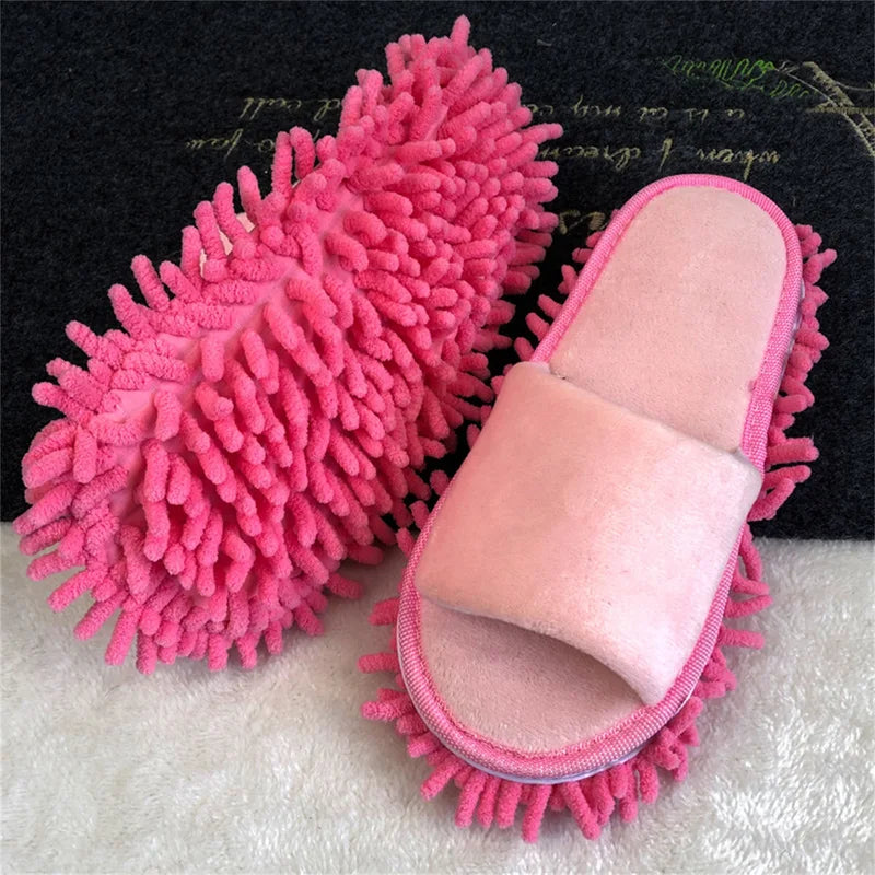 Multifunction Floor Cleaning Slippers Open-Toe Mop Shoes for Home Use