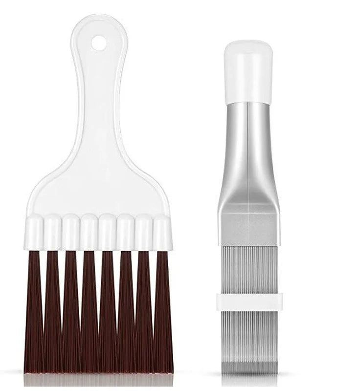 Universal Radiator Fin Repair Comb and AC Cleaning Brush Set for Car Cooling Systems