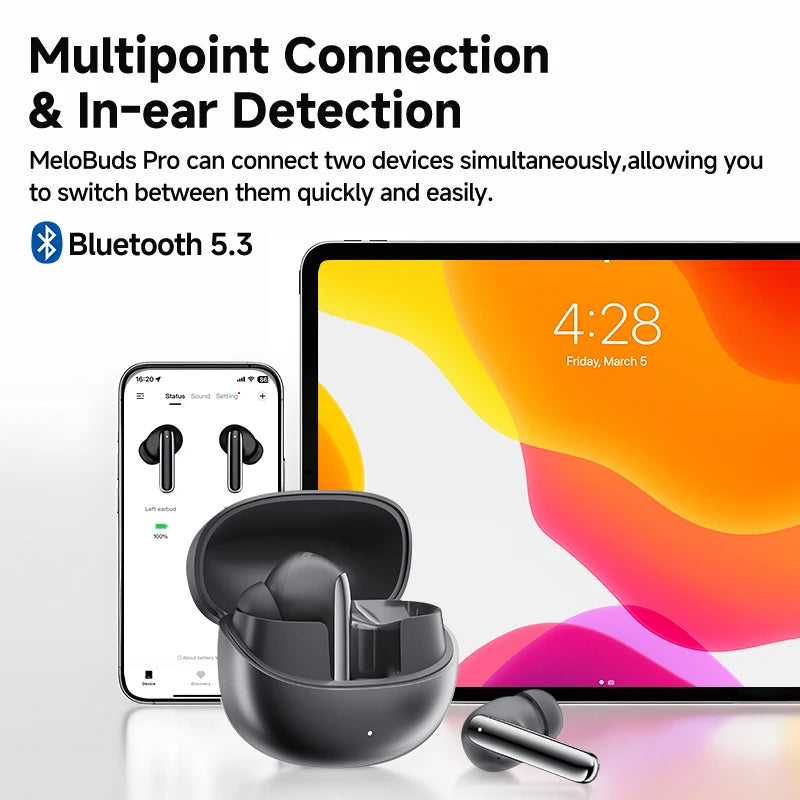 Wireless Bluetooth Earphones with Active Noise Cancelling and Hi-Res Audio
