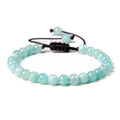 Natural Stone Beads Adjustable Rope Bracelet for Women and Men