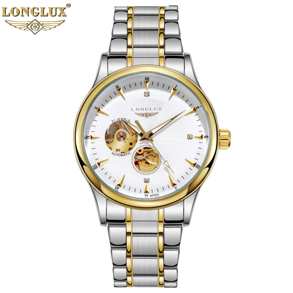 Men's Automatic Mechanical Watch Luxury Waterproof Skeleton Business Gift