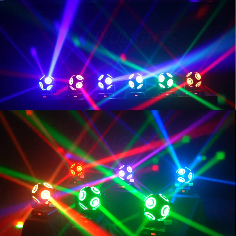 LED Moving Head Light 8x15W RGBW 4in1 Stage Effect with Infinite Rotation
