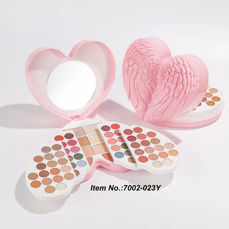 Foldable Heart Makeup Palette Set All-in-One Eyeshadow Blush Concealer Highlighter Kit