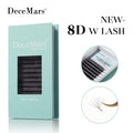 8D W Shaped Eyelash Extensions - Handcrafted Fanning Effect, Multiple Lengths