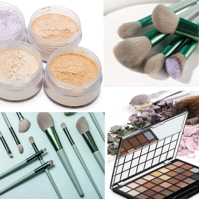 13-Piece Makeup Brush Set with Storage Bag - Soft Synthetic Fibers, Includes Foundation, Eye Shadow, Blush & Lip Brushes