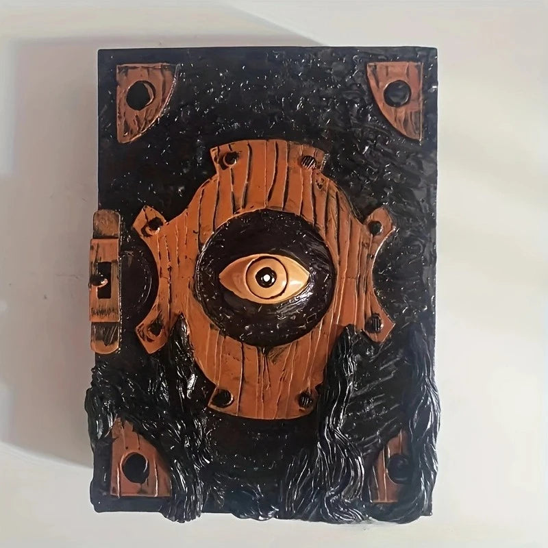 Spooky Devil Eye Halloween Decor Gothic Book Curse Prop for Haunted House