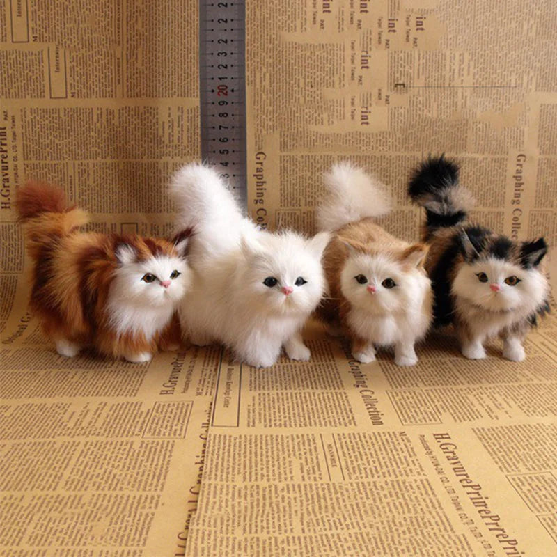Realistic Plush Cat Toy for Kids and Decor - Soft Stuffed Animal Gift