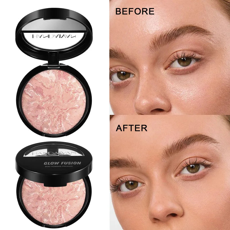 7 Colors Waterproof Matte Finishing Powder Foundation Compact Long Lasting Makeup Base