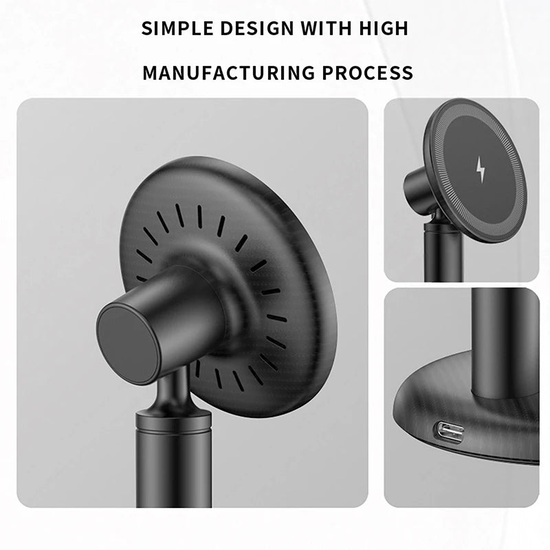 15W Fast Wireless Charger for iPhone Samsung Huawei Magnetic Charging Pad