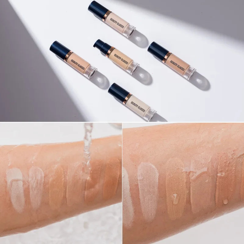Long-Lasting Waterproof Liquid Foundation for Oily Skin - 6 Colors