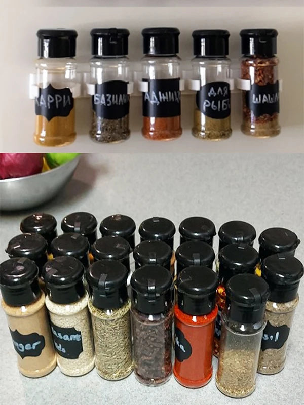 2/4PCS Spice Bottle Rack Kitchen Wall Organizer Clips for Cabinets