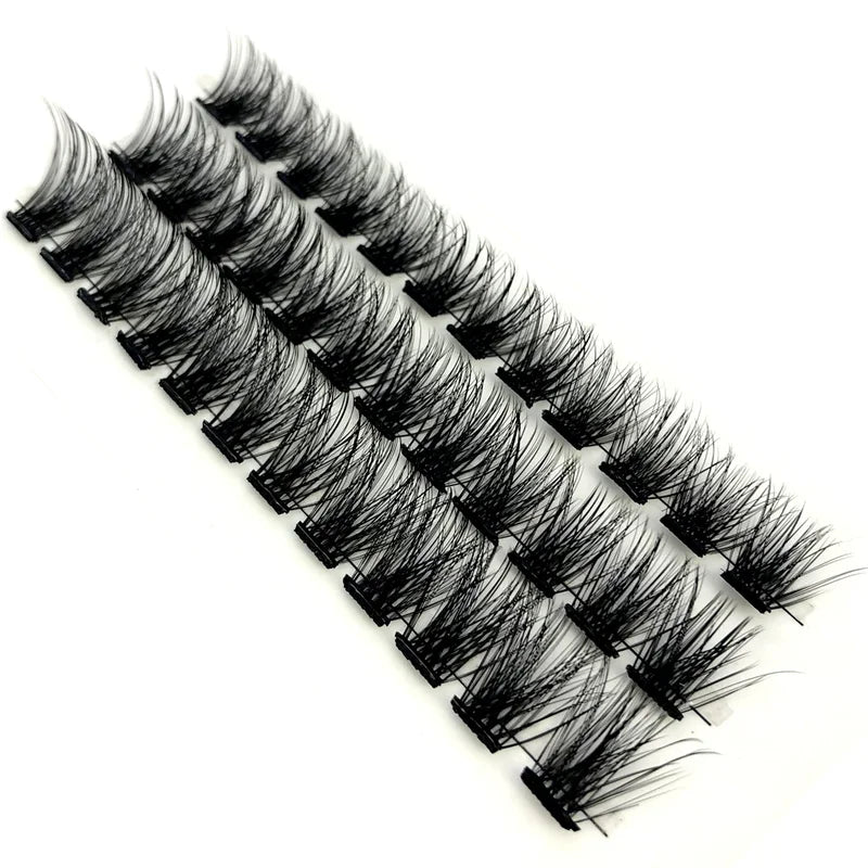 Self-Adhesive False Eyelash Clusters No Glue Needed Natural Look DIY Eyelash Extensions