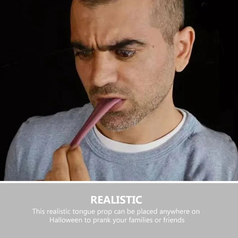 Realistic Fake Tongue Prank Prop for Halloween and Party Fun