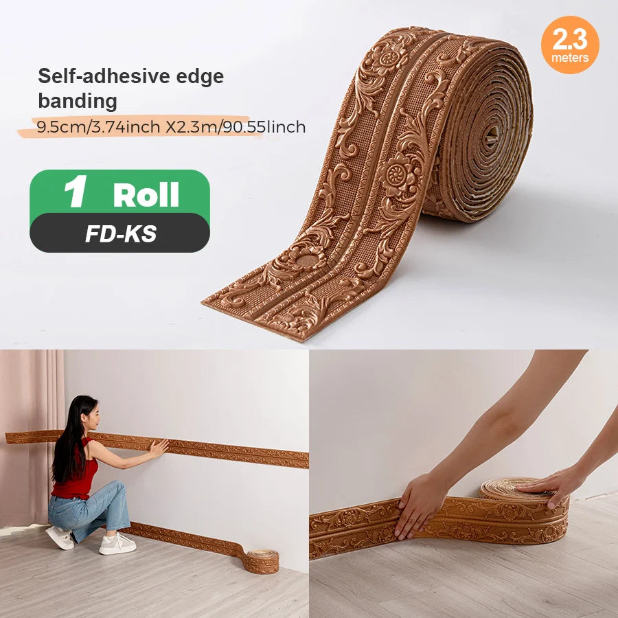 Self-Adhesive Edge Banding Strip for Corners and Surfaces – 8mm Thick Foam Trim