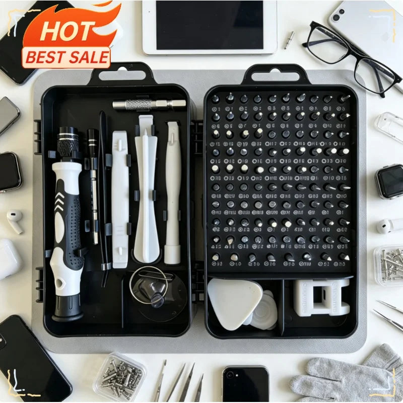 115 in 1 Precision Screwdriver Set for Electronics & Household Repairs