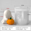 Silicone Candle Making Mold for Halloween Pumpkin & Ghost Designs - DIY Craft Supplies