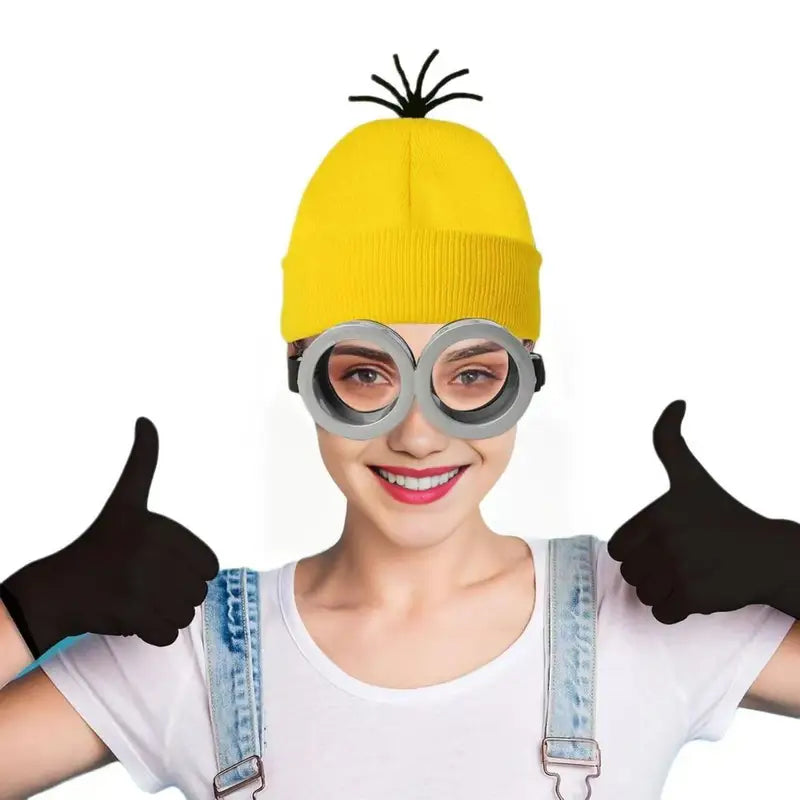 Anime Minions Glasses Cosplay Halloween Party Dress Up Toy Set - Multiple Colors