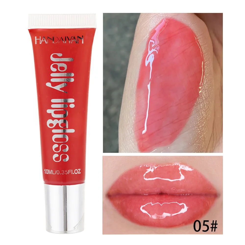 Moisturizing Lip Gloss Oil with Cherry Jelly Finish - Hydrating & Plumping Lip Treatment