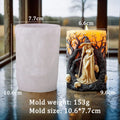Halloween Witch Candle Mold Silicone DIY Resin Plaster Candle Making Kit
