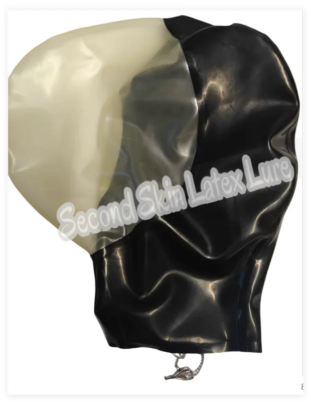 Latex Hood with Lockable or Normal Zipper and Breath Hole for Cosplay & Party Wear