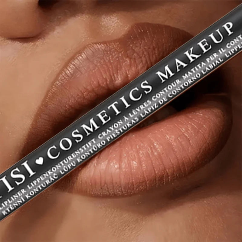 Long Lasting Matte Lip Liners Set Waterproof Velvet Lip Pencils Natural Lip Shaping