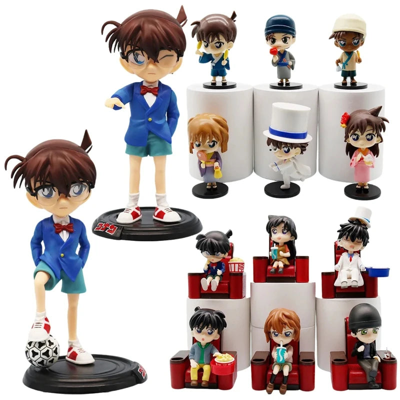 Detective Conan Anime Figure Set PVC Models for Collectors and Gift