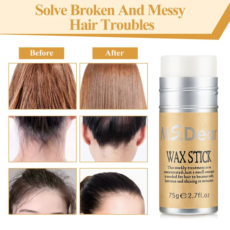 Professional Hair Wax Stick for Wigs and Hair Styling - Nourishing & Fixing
