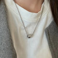 Minimalist Long Teardrop Charm Pendant Necklace for Women - Autumn Winter Fashion Jewelry