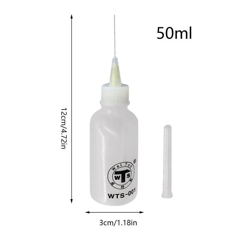 50ml Leakproof Syringe Bottle with Needle for Precise Liquid Application