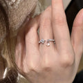 925 Sterling Silver Water Drop Shape Women's Ring Charm - Simple Elegant Jewelry Gift