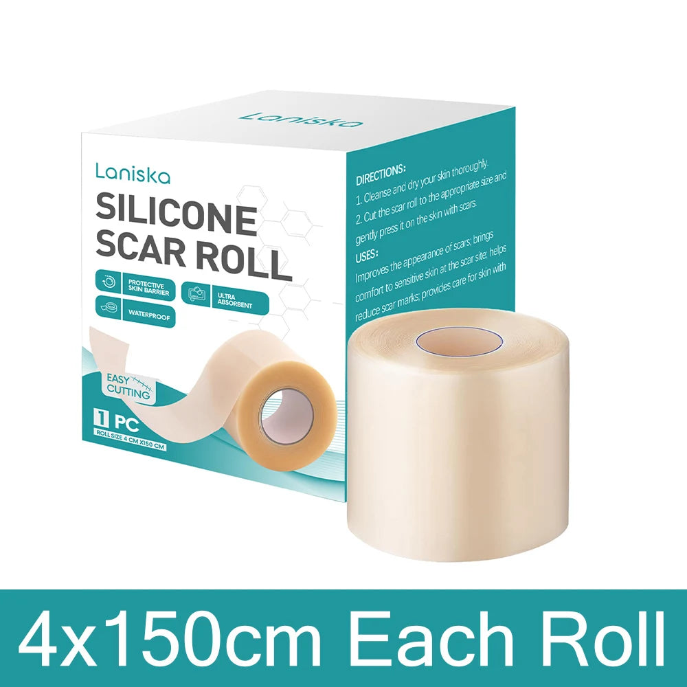 Silicone Scar Patch Roll 4x150cm - Reusable Wound & Burn Scar Treatment