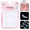 Rainbow Colorful False Eyelashes 3 Pairs - Vegan Makeup Eye Lashes for Halloween and Cosplay