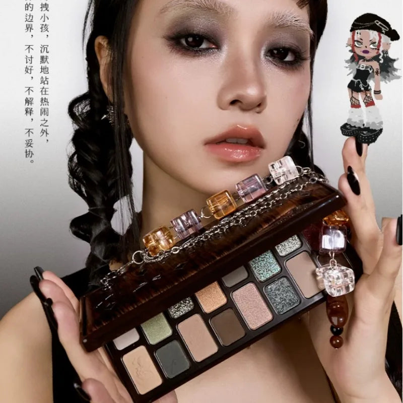 16-Color Eyeshadow Palette with Neutral Matte & Shimmer Shades for Everyday Makeup