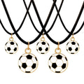 Football Pendant Necklaces Set - Sports-Themed Jewelry for Parties & Gifts