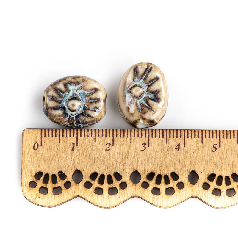 High-Quality Ceramic Beads Pendant for Jewelry Making - 10pcs Special Shape
