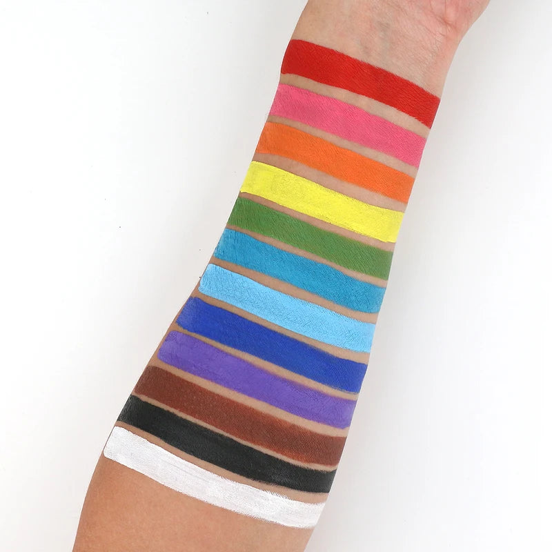 Professional Water-Based Face & Body Paint Set - Safe for Adults, Multiple Colors