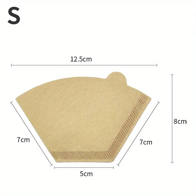 Unbleached Coffee Filter Bags - 100 Pack for Drip Coffee Brewer, Natural Paper