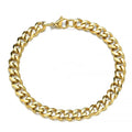 Unisex Men Women Cuban Chain Bracelet Stainless Steel Jewelry for Couples