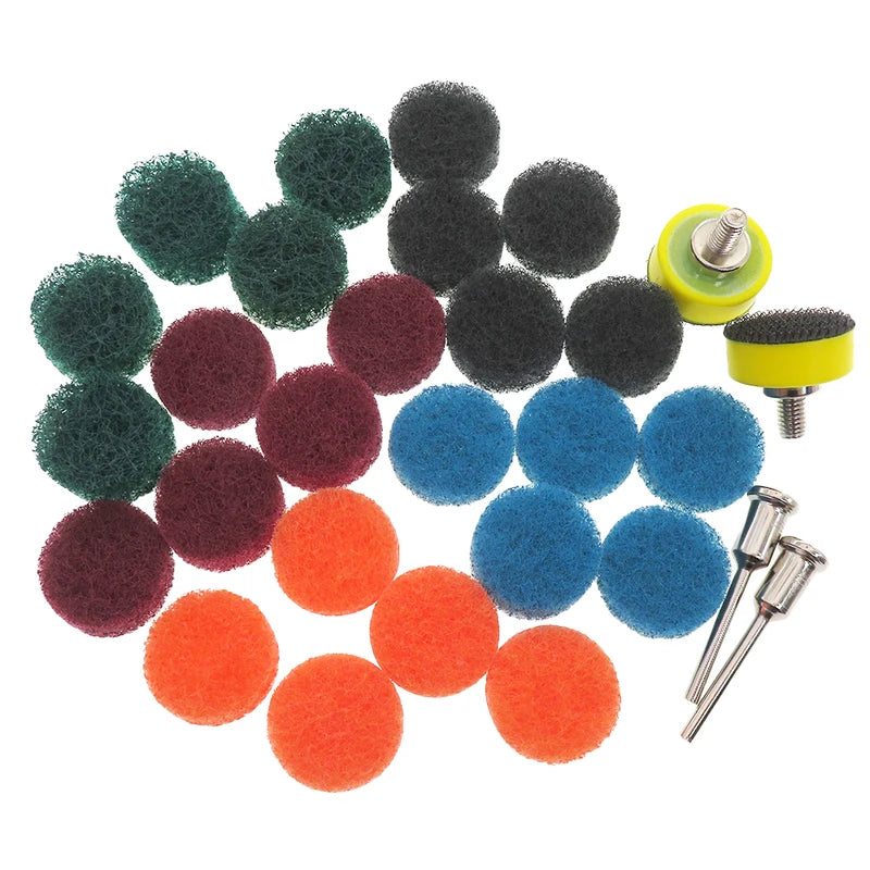 54Pcs Scouring Pads and Sanding Pads Set for Grinding and Polishing