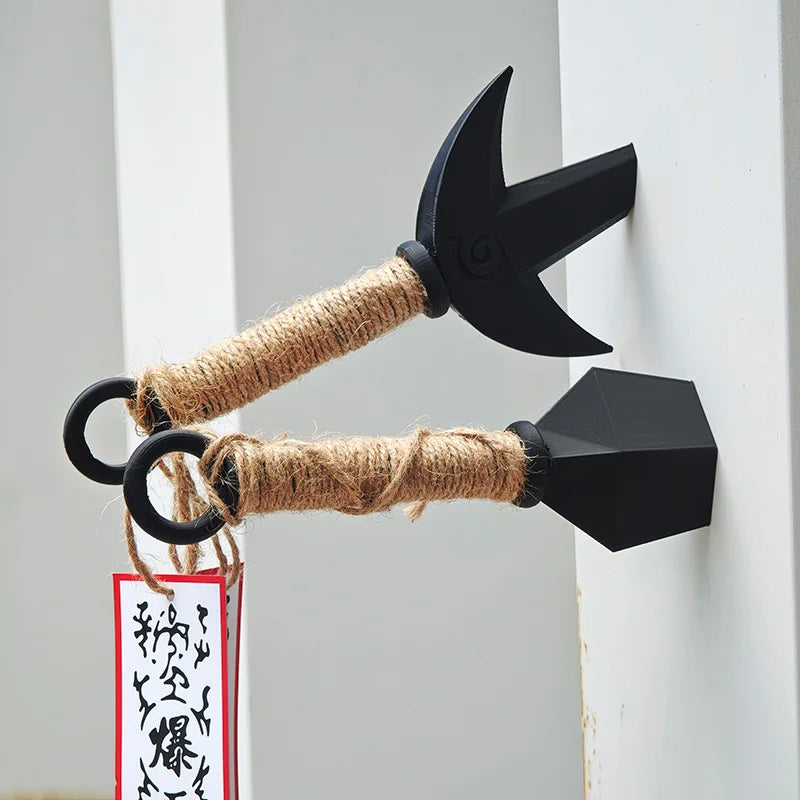 Anime Naruto 3D Printing Shuriken & Kunai Refrigerator Magnets Set - Flying Thunder God Decor