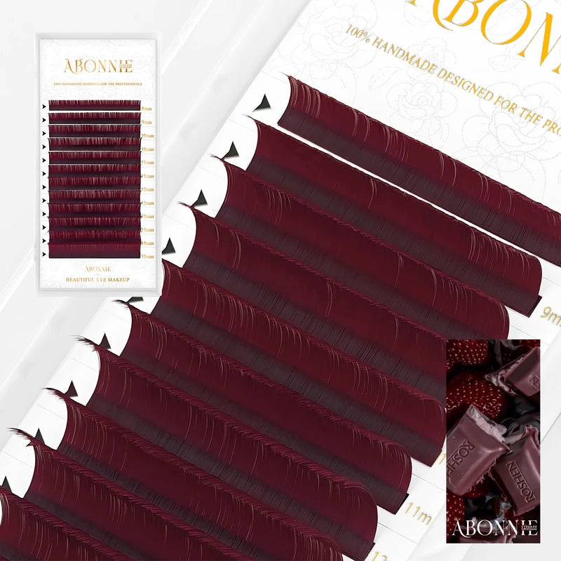 Colorful Eyelash Extensions - Premium Cashmere Mink False Lashes for Eye Makeup