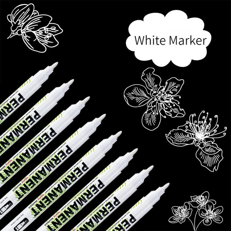 Waterproof Alcohol Paint Marker Pen Set for Fabric Wood Leather - 1.0MM